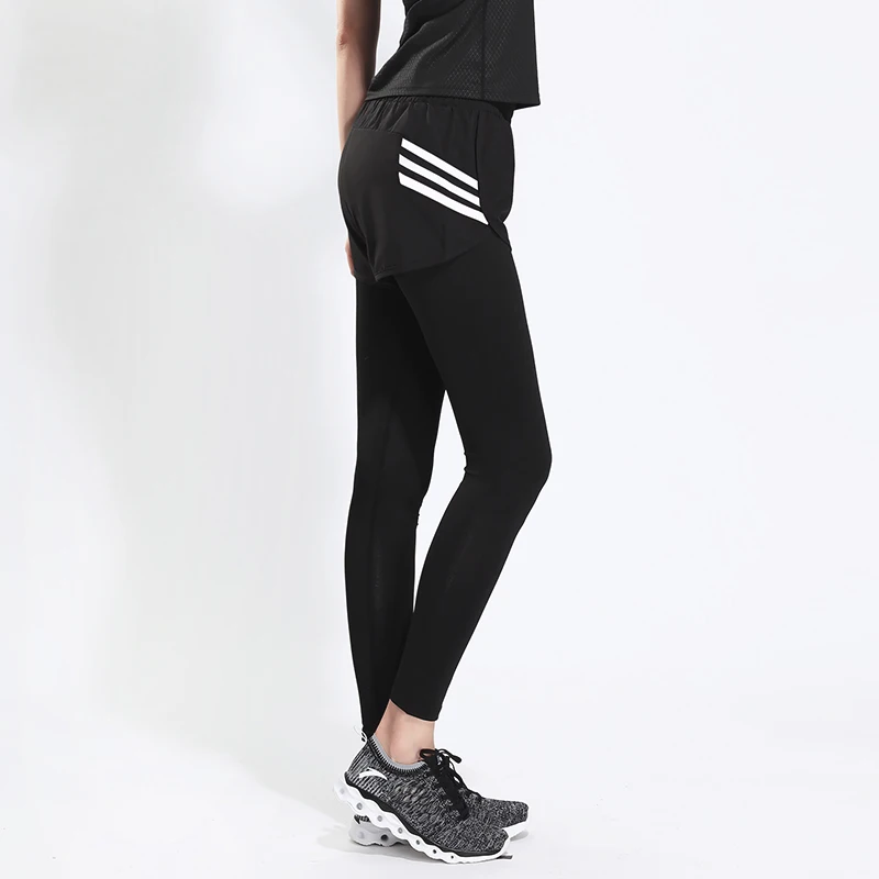 Pro для женщин спортивные брюки из материала стрейч кальсоны йоги тренажерный зал