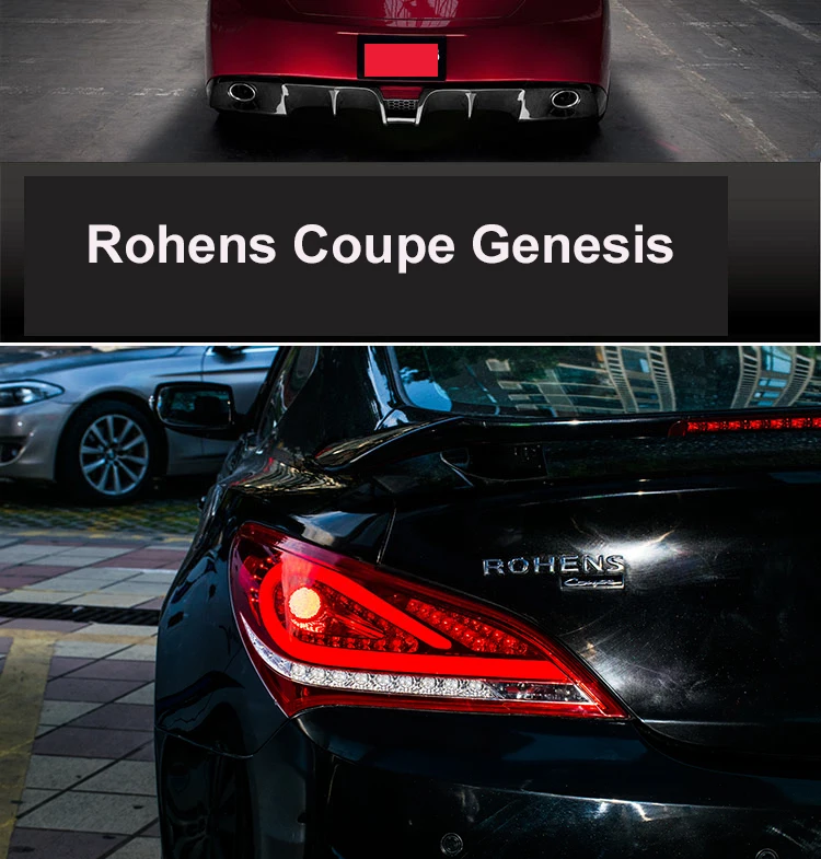 Набор для автостайлинга для hyundai монеты светодиодный фонарь задний для Genesis L Tailights светодиодные задние фары тюнинг фар автомобиля назад лампы
