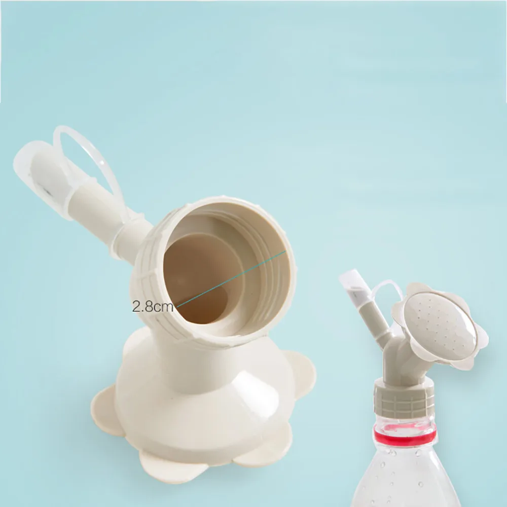 2 в 1 Пластик дождевание Насадка-цветочниц на свадьбе для полива бутылка лейки