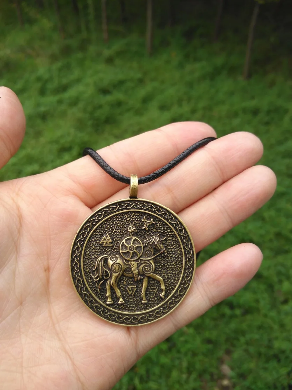 12 шт. ожерелье A Valkyrie Shieldmaiden с надписью Odin a horn of mead jewelry SanLan | Украшения и аксессуары