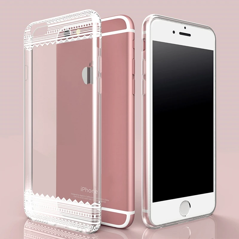Для iPhone 6 Чехол модные шикарные Кружево чехол для Apple 6/6 S плюс 5 5S SE прозрачный ТПУ