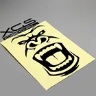 Виниловая наклейка XGS для мотоцикла, автомобиля, грузовика, электровелосипеда, переводная картинка с изображением рогающего плеча и гориллы, 15 см x 8,6 см