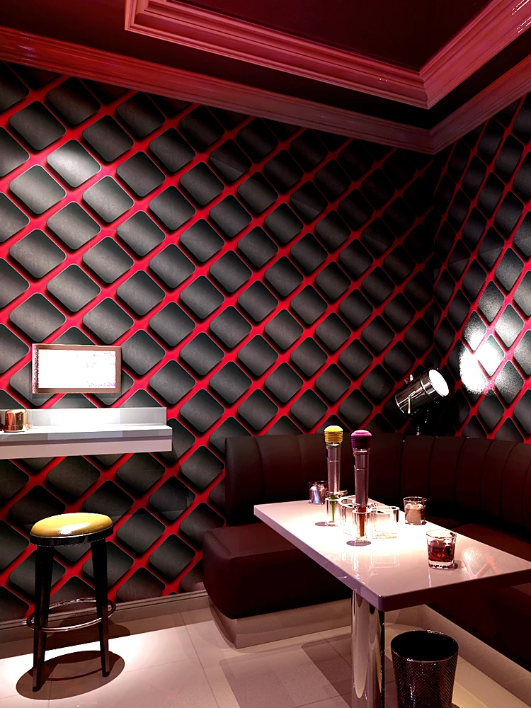 Современная Геометрическая сетчатая 3D настенная бумага виниловые ПВХ