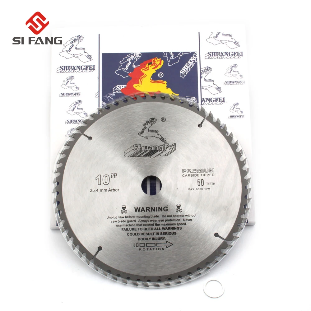 

250mm 10-inch 40T/60T/80T/100T/120T teeth circular saw blade for Wood Cutting Woodworking Hard Soft Carbide Tip General Purpos