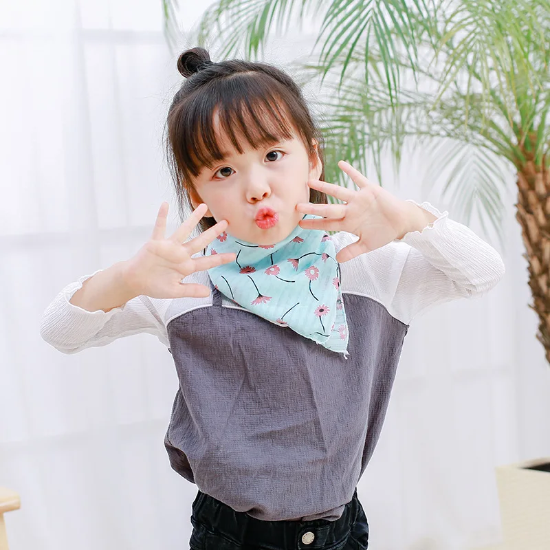 Новые детские хлопковые шарфы осень зима детей шейные воротники Теплый Дети