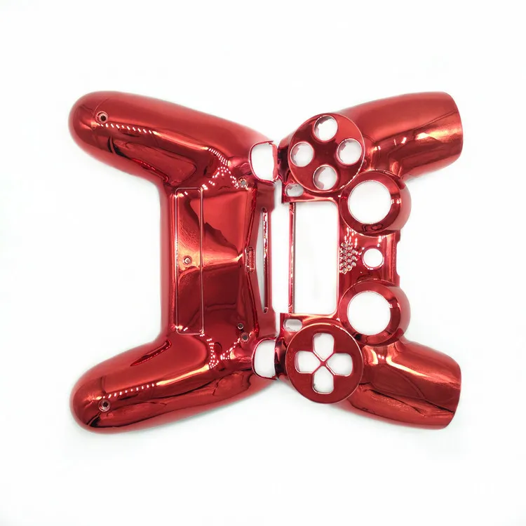 Red front back Контроллер PS4 покрытие хромированный чехол Корпус оболочка для sony PS4 DualShock 4 геймпад внешнее покрытие замена версии V1 - Цвет: Red front back