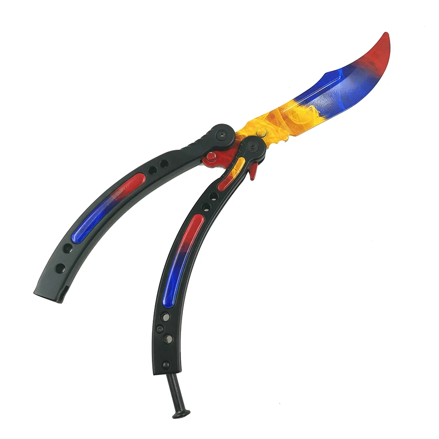 Нож из нержавеющей стали CS Go, тактический нож для выживания, нож Karambit, тренировочный нож с бабочкой для охоты, кемпинга, счетчика удара