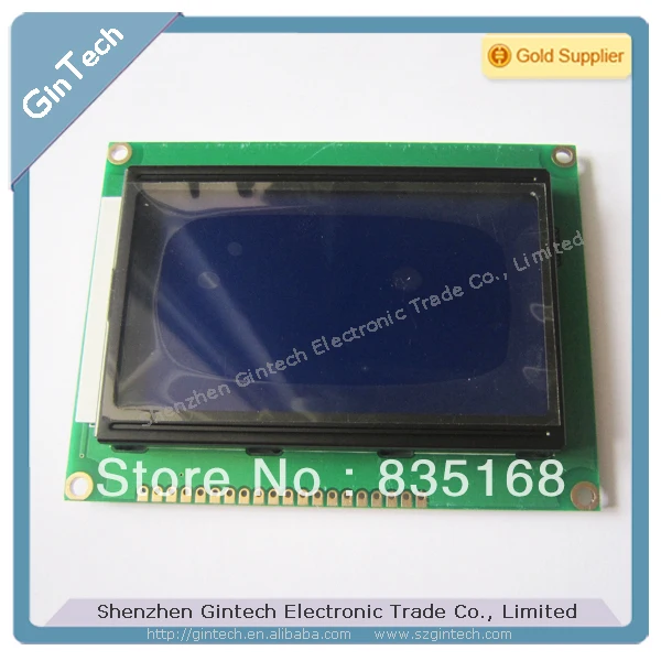 Синий ЖК дисплей 12864 Дисплей 5 в модуль LCD 128x64 ST7920 драйвер 12864|gift gifts|gifts freegifts promotion |