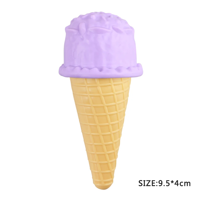 Purple Ice Cream Кавайные Детские кухонные игрушки, пластиковые симуляторы, еда, торт, мороженое, десерт, ролевые игры, раннее образование, игрушка для детей, подарок - Цвет: Purple Ice Cream