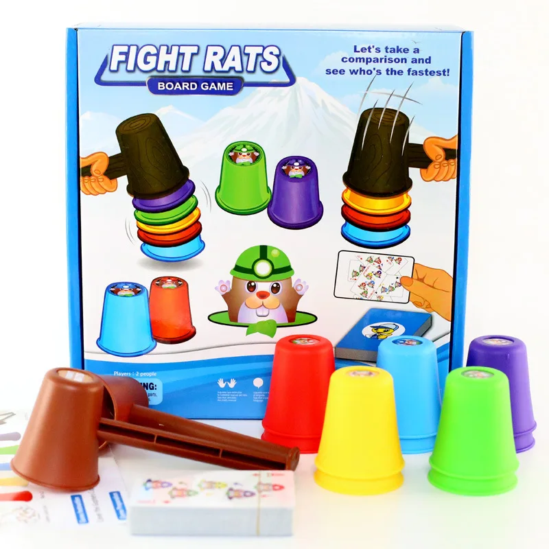 Вечерние игры для детей Fight rats интерактивная игра отдыха настольная с мудростью