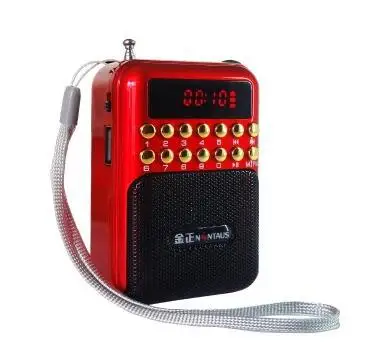 Заводская цена 872 Портативный мини FM радио карты памяти u диск MP3 плеер с 2200 mAh