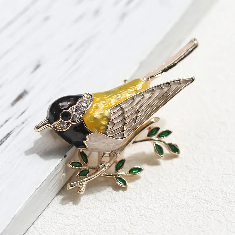 1 шт. Ретро bling Pigeon Diy брошь Винтажная эмаль птица Колибри значок булавки на лацканы для женщин год