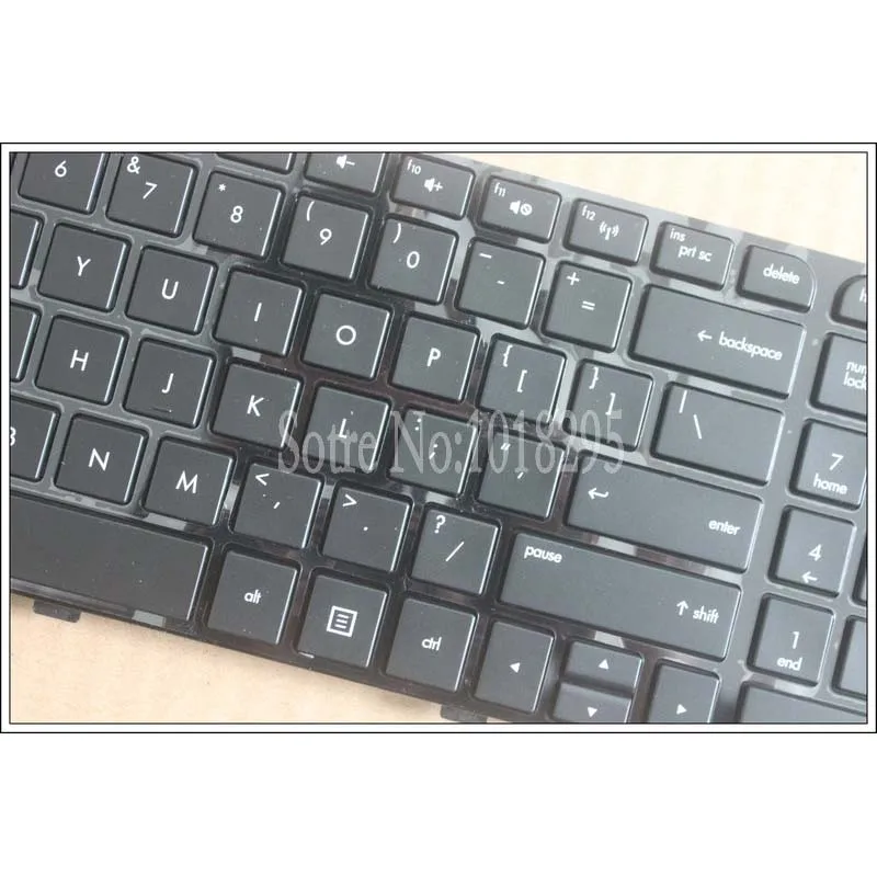 Новая клавиатура США для hp Pavilion DV6-7000 DV6-7100 DV6-7200 DV6-7050ER Английский Клавиатура ноутбука черный с рамкой