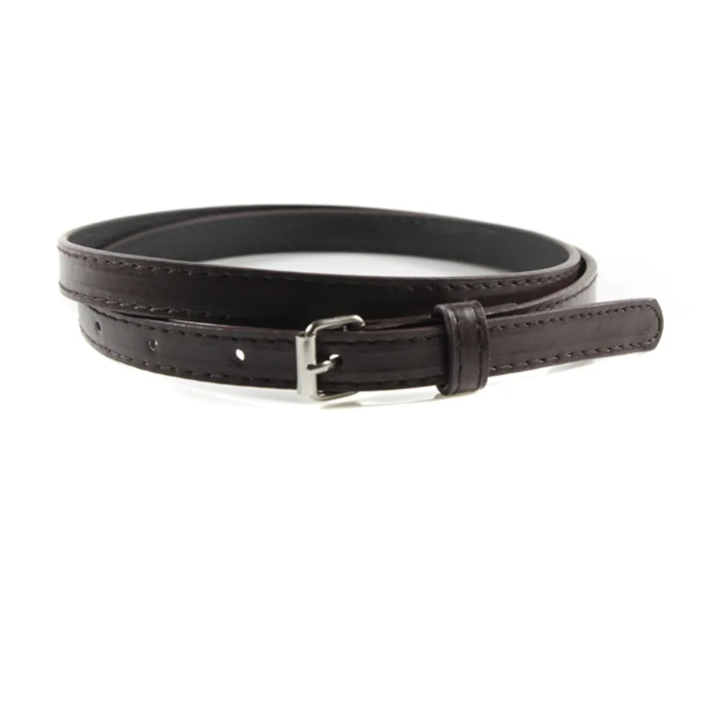 Модный тонкий женский ремень из искусственной кожи яркого цвета кожи|faux leather