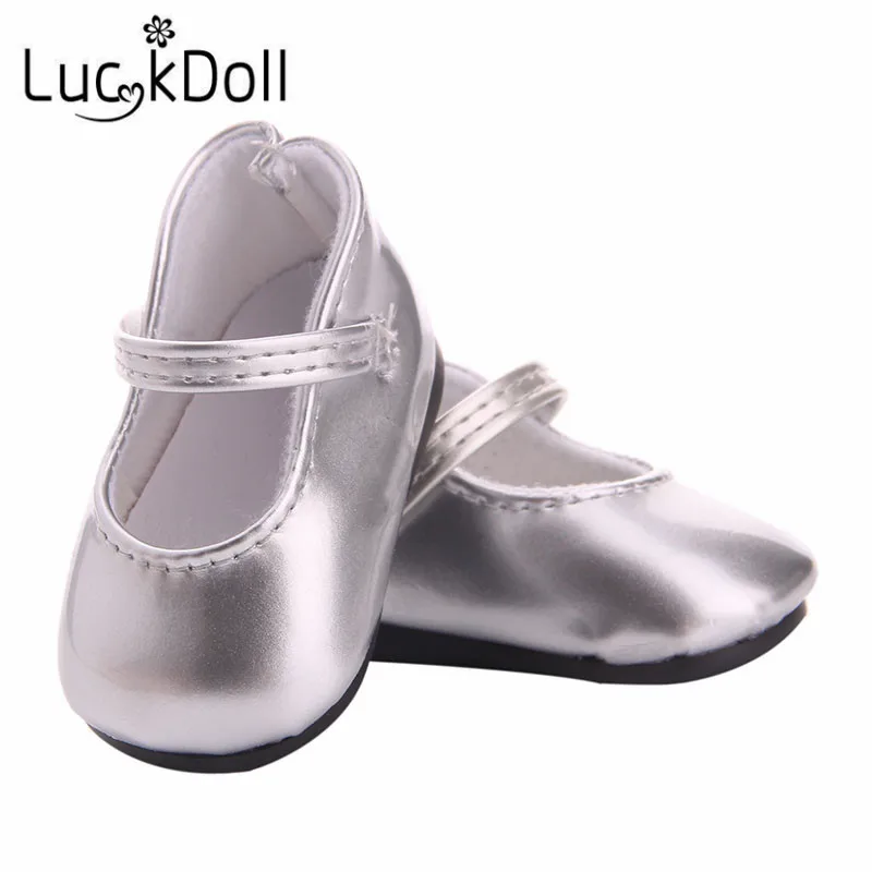 LUCKDOLL Высококачественная обувь принцессы подходит для 18 дюймовой американской