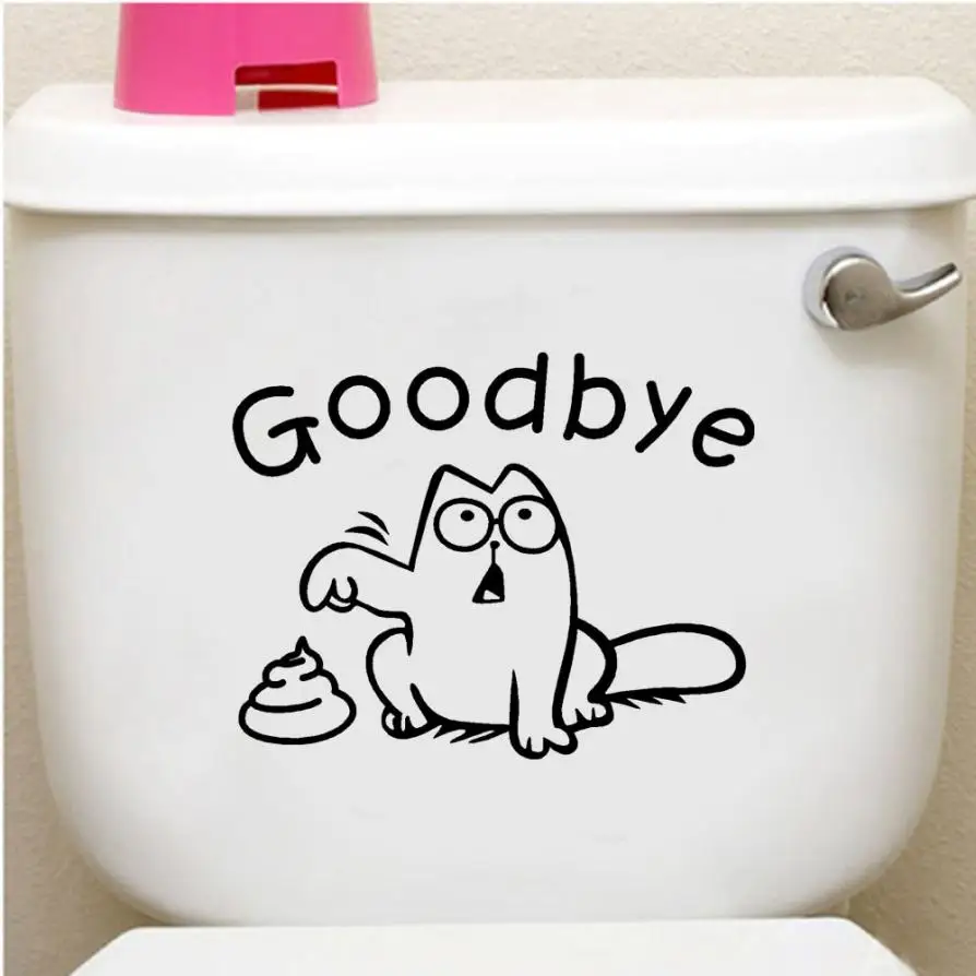DIY Good Bye Room стикер для сиденья унитаза в ванной настенные наклейки дома туалета