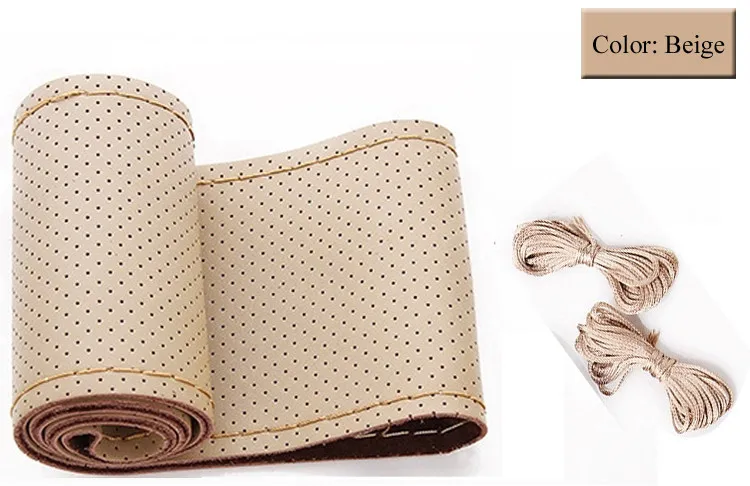 2016 Новый ПУ Рулевого Колеса Автомобиля Кожаный Чехол С Иглы и Нити для Scion tC|car wheel