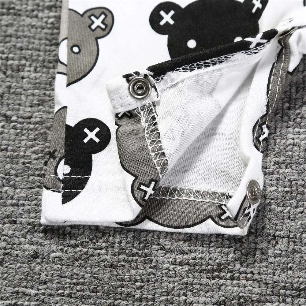 2021 Одежда для новорожденных летние детские комбинезоны с принтом Мишки и