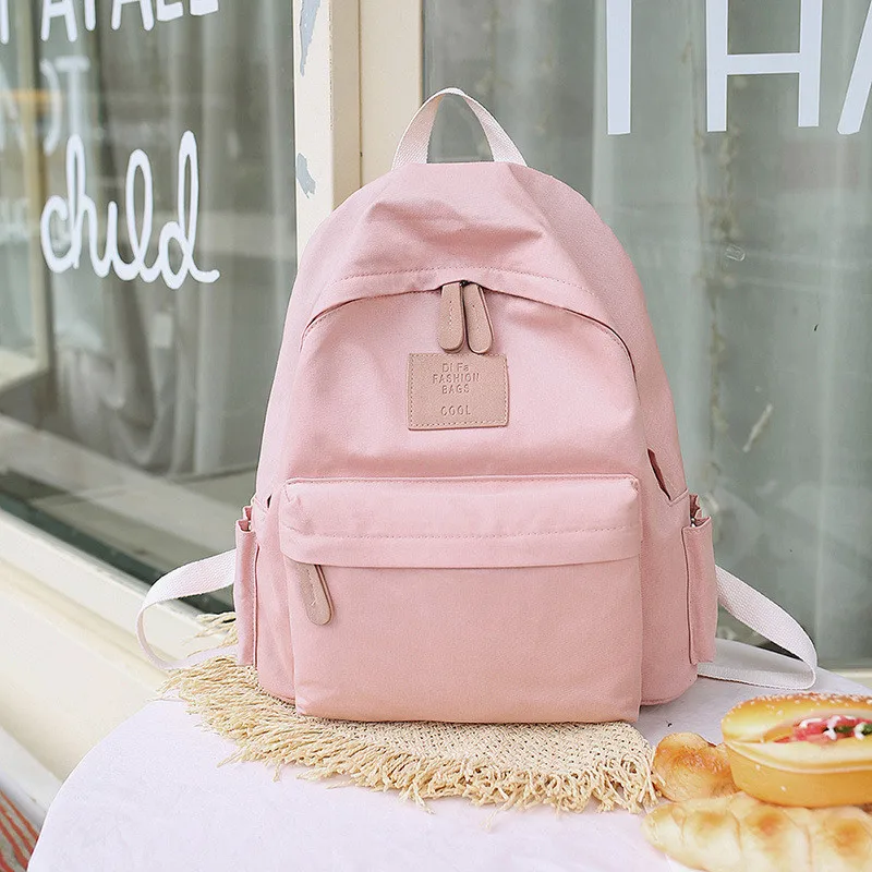 Женский холщовый рюкзак в консервативном стиле для школьниц Студенческая