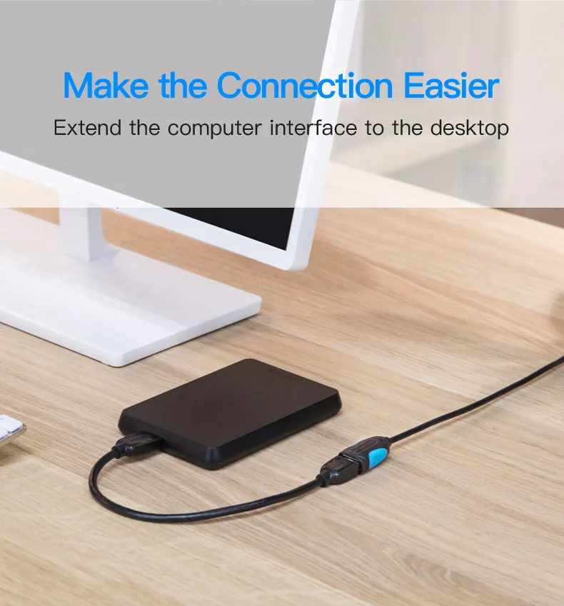 Vention USB кабель-удлинитель USB 3,0 кабель для Smart tv PS4 Xbox One SSD USB3.0 для удлинителя кабеля передачи данных Mini USB удлинитель Cabl