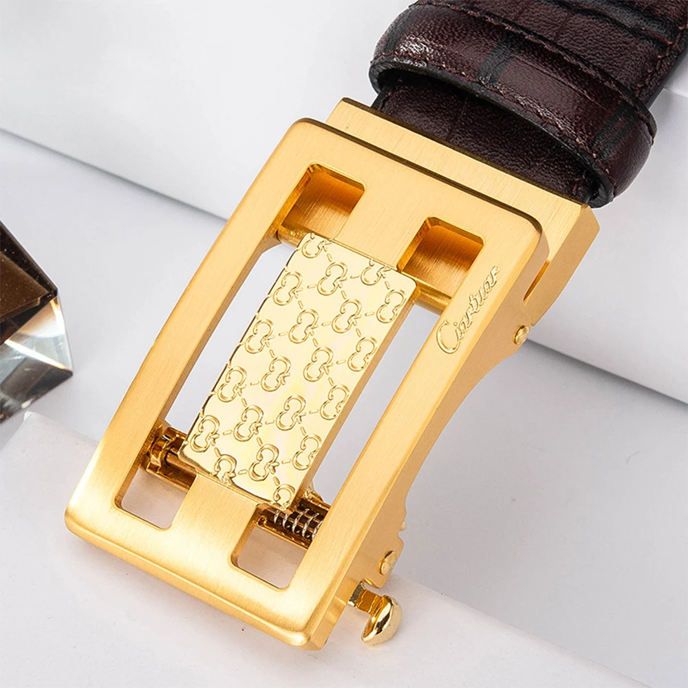 Ciartuar кожаный ремень для мужчин Ceinture Homme высокое качество с автоматической