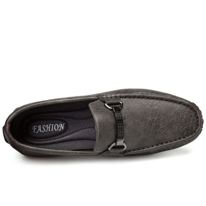 Мокасины мужские зимние кожаные плоская подошва лоферы повседневная обувь для