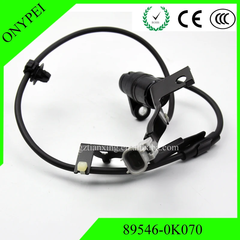 

89546-0K070 Rear Left ABS Wheel Speed Sensor For 04-12 Toyota Hilux GGN15/25/35 895460K070 Rear Right 89545-0K070