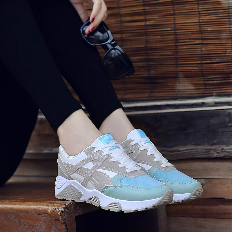 OUKEDI/Женская обувь для бега Krasovki женские кроссовки 2017 Zapatillas Deportivas Mujer розового