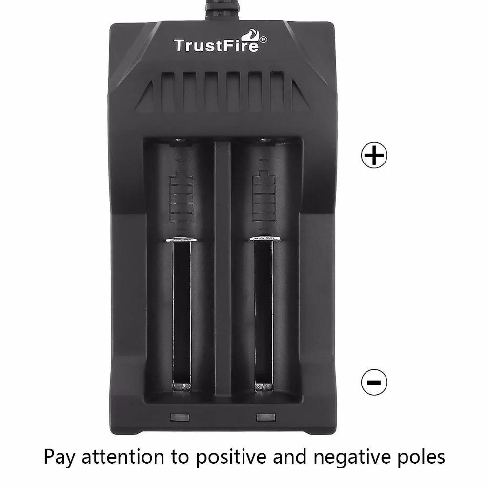 Trustfire TR 017 3 7 V 2 слота перезаряжаемая батарея умное зарядное устройство для 10440 14500