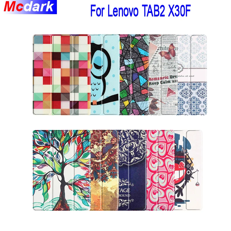 Mcdark для Lenovo Tab2 A10 70 30 Tab3 10 плюс рабочих TB X103F TB2 X30F TB3 X70F трехслойный кожаный чехол