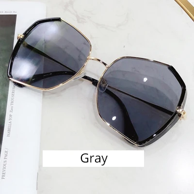 Gray Ralferty роскошные женские Солнцезащитные очки женские нерегулярные Солнцезащитные очки женские градиентные Оттенки для женщин солнцезащитные очки femme M936 - Цвет линз: Gray
