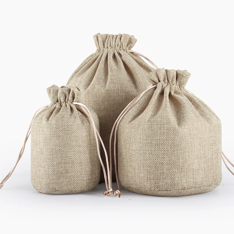 Холщовый мешочек на шнурке 5 шт. 9x15 см|bag logo|bag bagbag bottom |