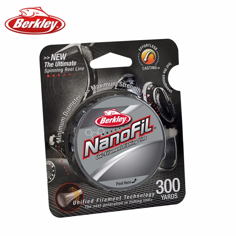 Оригинальный Berkley бренд NanoFil 150yd 137 м рыболовная леска прозрачный туман Uni Filament