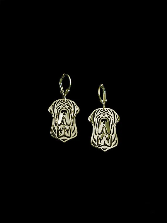 Женские серьги подвески с золотым и серебряным покрытием неapolitan Mastiff модные