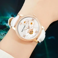 reef tigerrt new fashion women watch automatic watches leather strap rose gold diamond watch relogio feminino rga1585