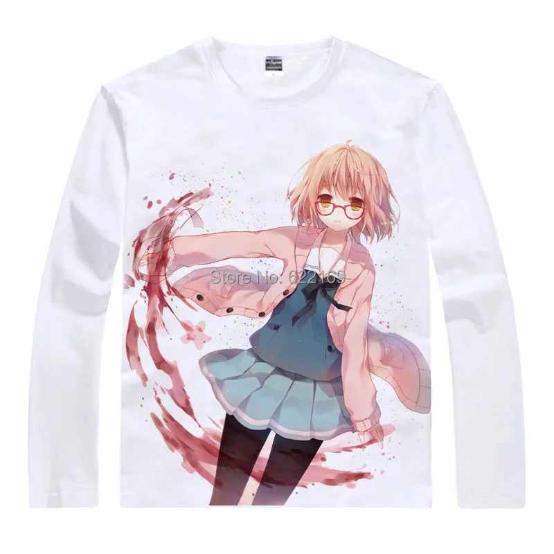 Футболка с изображением героев аниме Beyond the Border Mirai kuriama японская известная