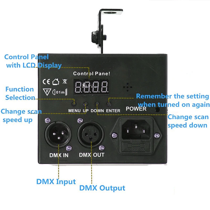 Светодиодный светильник для дискотеки 18 Вт DMX512 DJ RGB светодиодный вечерние светильник s звук активированный диско лампа для сцены светильник ing Свадьба караоке изменение цвета