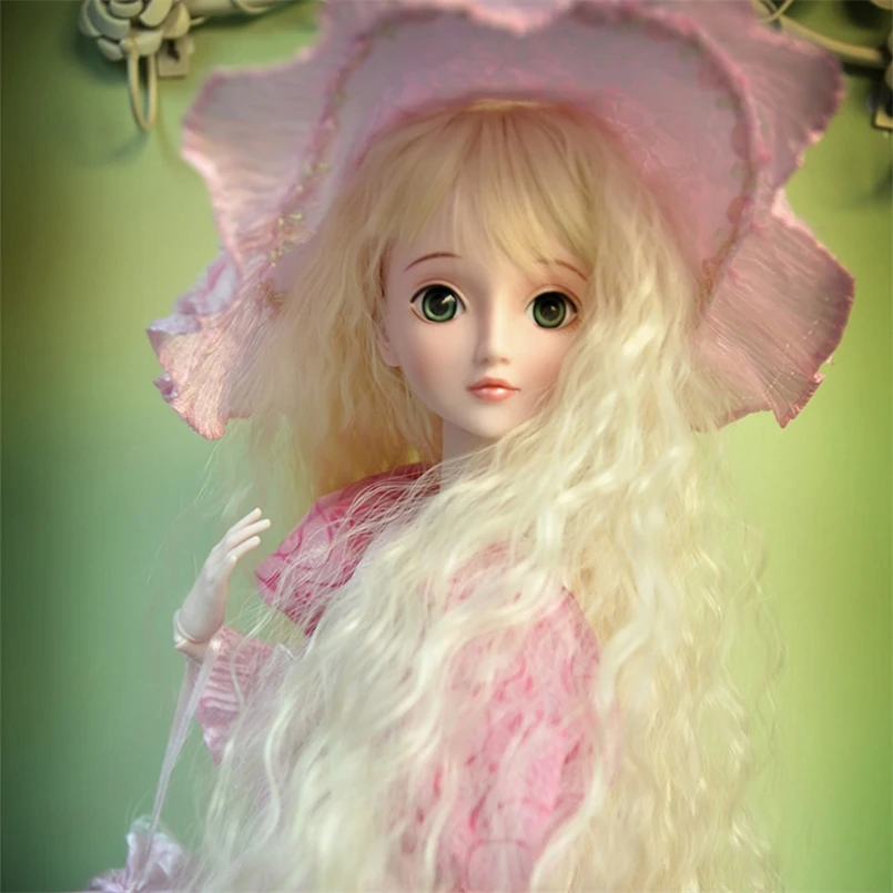 60 см большая мода Peluca парик Рапунцель Bjd куклы Peruca для девочек большие модные Boneca