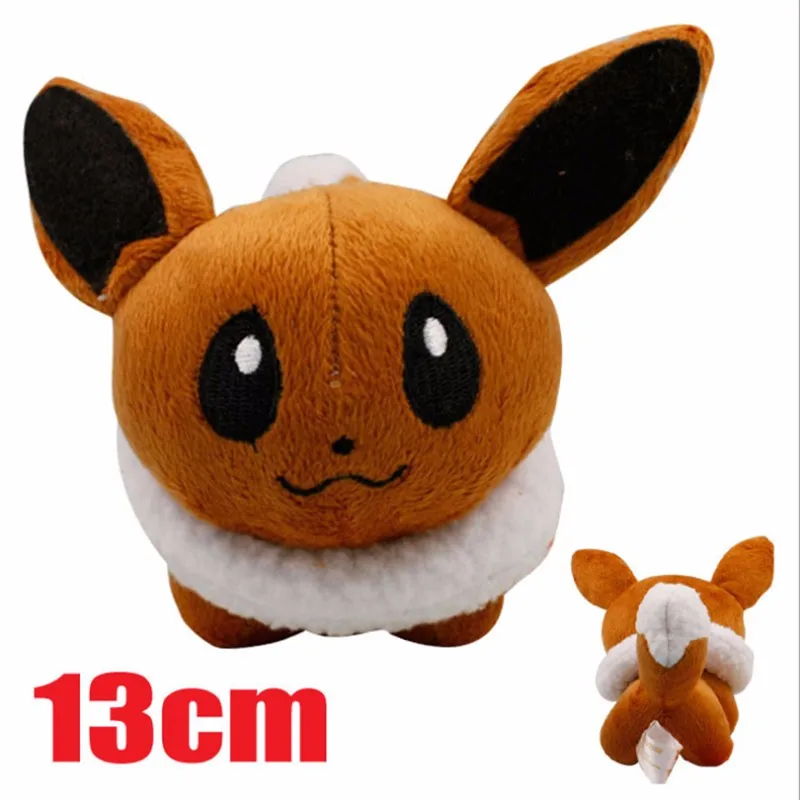 " 13 см Q стиль Аниме Пикачу Eevee Jolteon Плюшевые игрушки Мягкая кукла горячая кукла аниме игрушки для детей подарок на день рождения