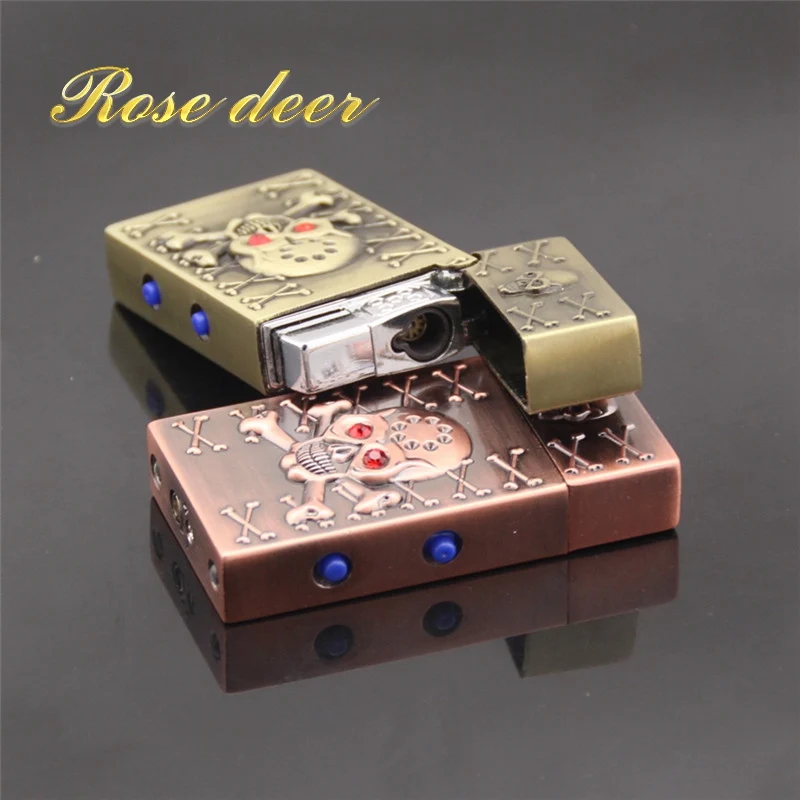 Модный прессованный Тип беспламенная прямая ветрозащитная Зажигалка для