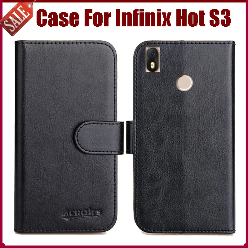 

Hot Sale! Infinix Hot S3 Case New Arrival 6 Colors High Quality Flip Leather Protective Cover For Infinix Hot S3 Case Phone Bag