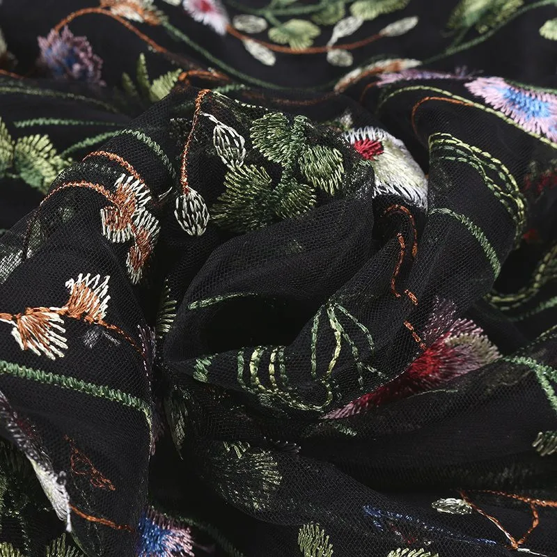 Womail, Женская юбка, летняя, модная, для девушек, сетка, вышивка, водоросли, юбка, повседневные, вечерние, сексуальные, повседневные,, Прямая поставка, f10