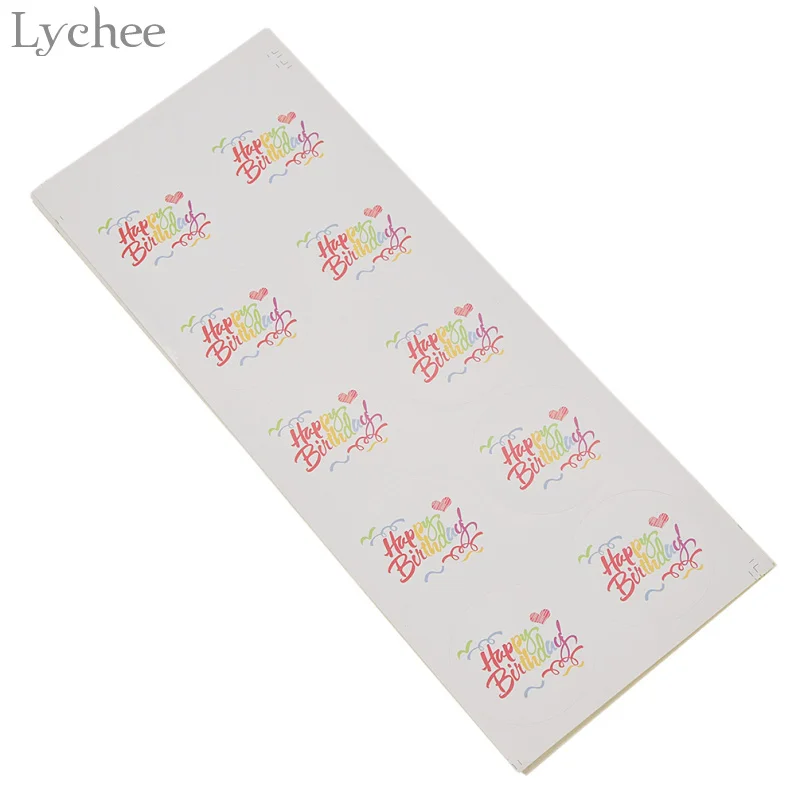 Lychee Life 100 шт. фотоальбом на день рождения Радужный цвет самоклеящийся подарок