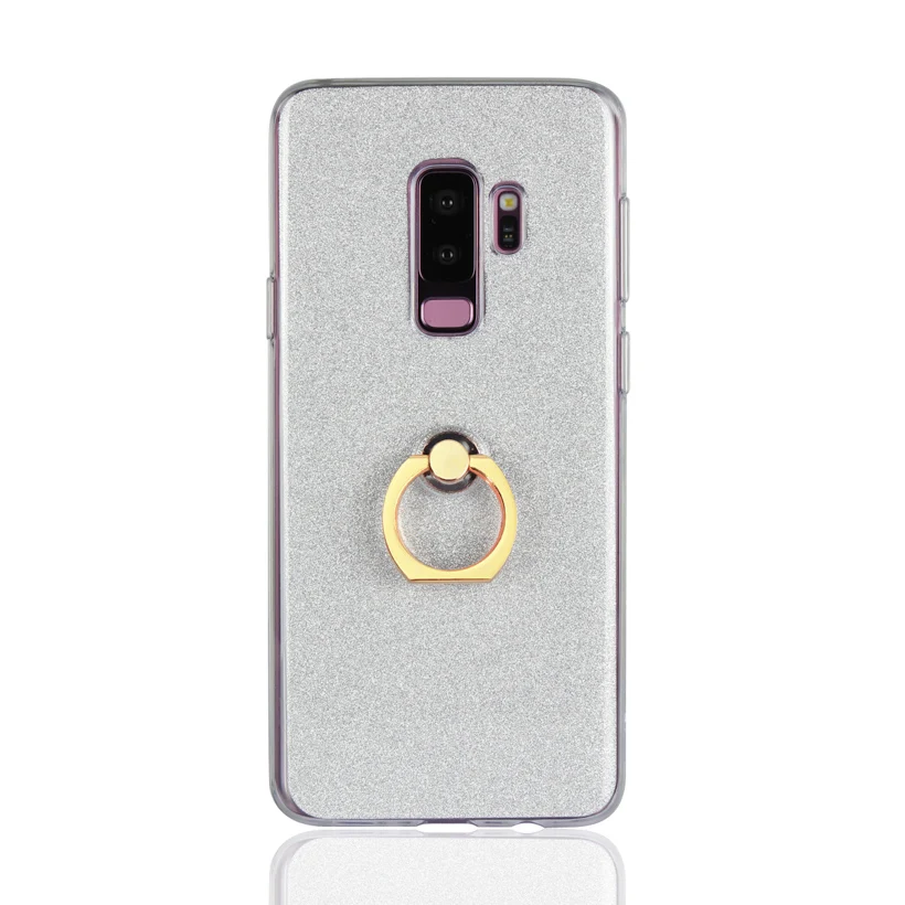 Чехлы для Gliiter для huawei Y9 Y7 Pro Y6 Prime Y5 Y3 ii Bling кольцо браслет Чехлы бампер - Цвет: silver