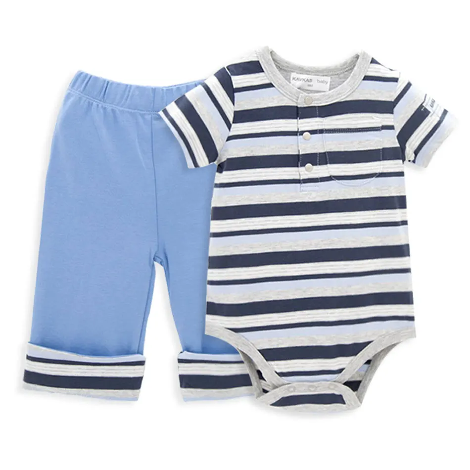 Комплект одежды Kavkas для маленьких мальчиков летние комбинезоны комплект из 2