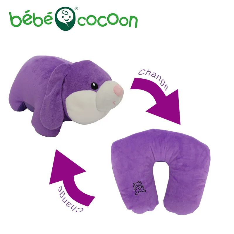 Bebecocoon Kawaii ushaped Подушки для шеи Мишка/лягушка/Кролик Декоративные подушки