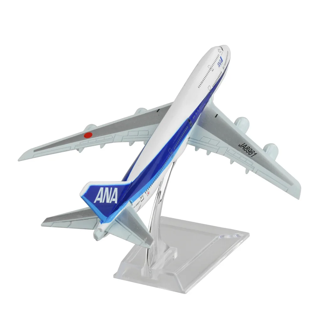 Модели японских летательных аппаратов Nippon Airways Boeing 747 16 см Детские модели в