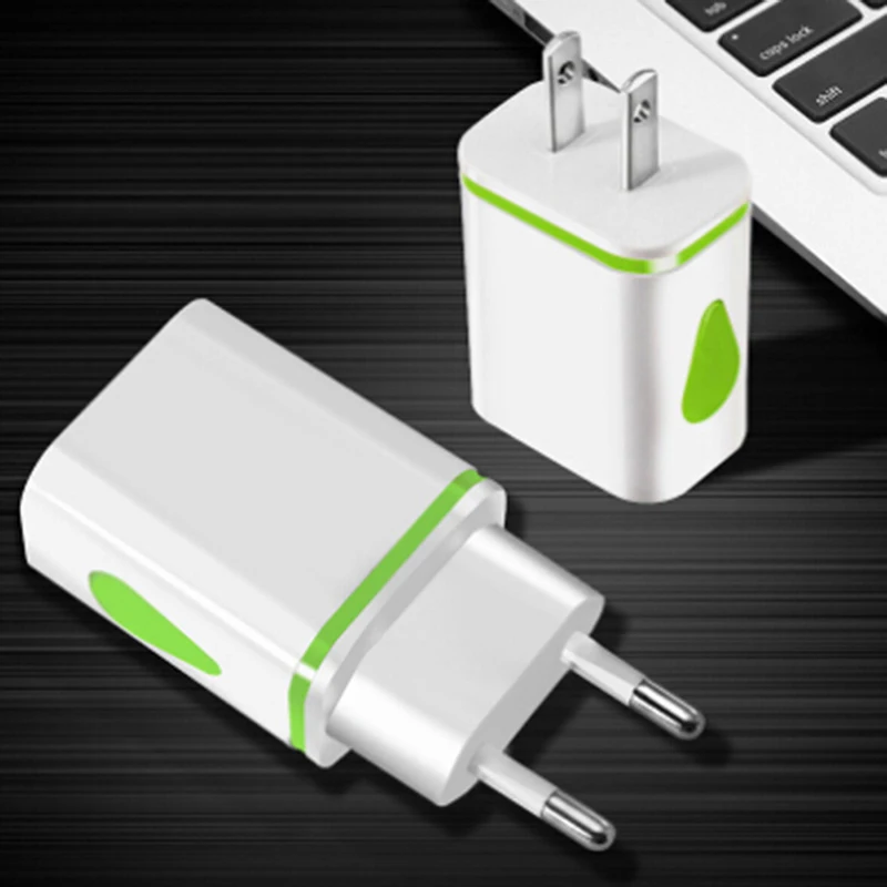 Универсальное зарядное устройство USB настенное 5V2.1A портативный дорожный адаптер