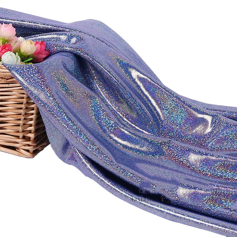 Флуоресцентная Лазерная блестящая ткань для сценической одежды занавеска