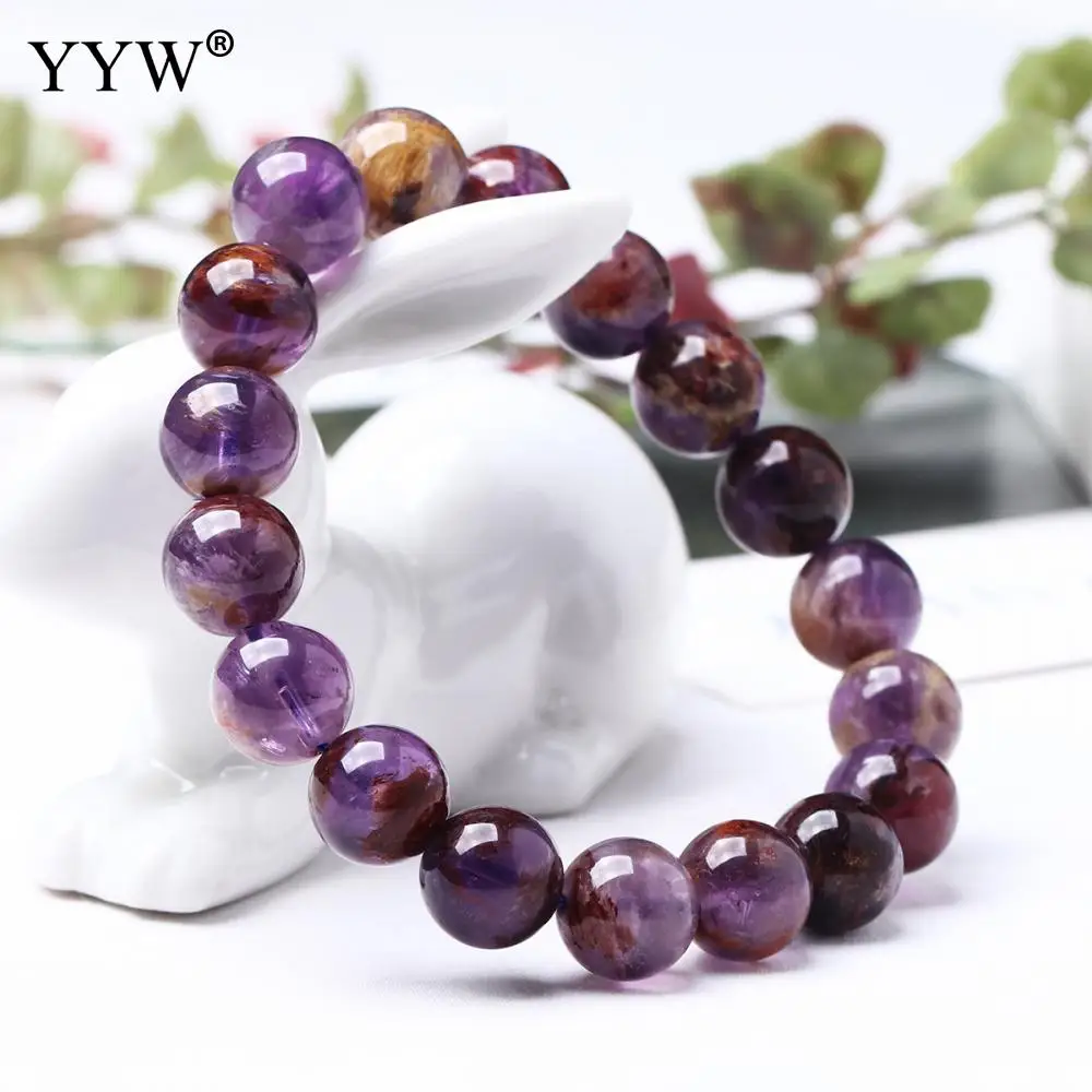 Quartz Bracelet High Grade Purple Phantom Simple Design Man Woman Unisex Charm Elastic Bangle Couple Best Ornaments Gifts Bijoux | Украшения